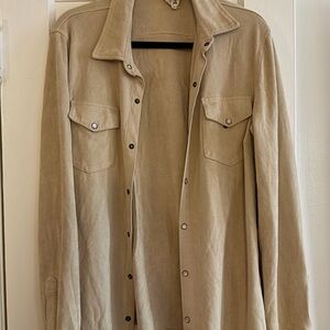 Jaase Neutral Beige Suede Jacket